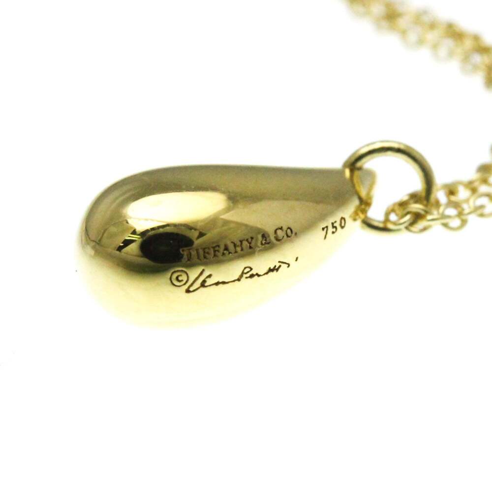 TIFFANY 18k Gold Teardrop Necklace - Picture 8 of 14